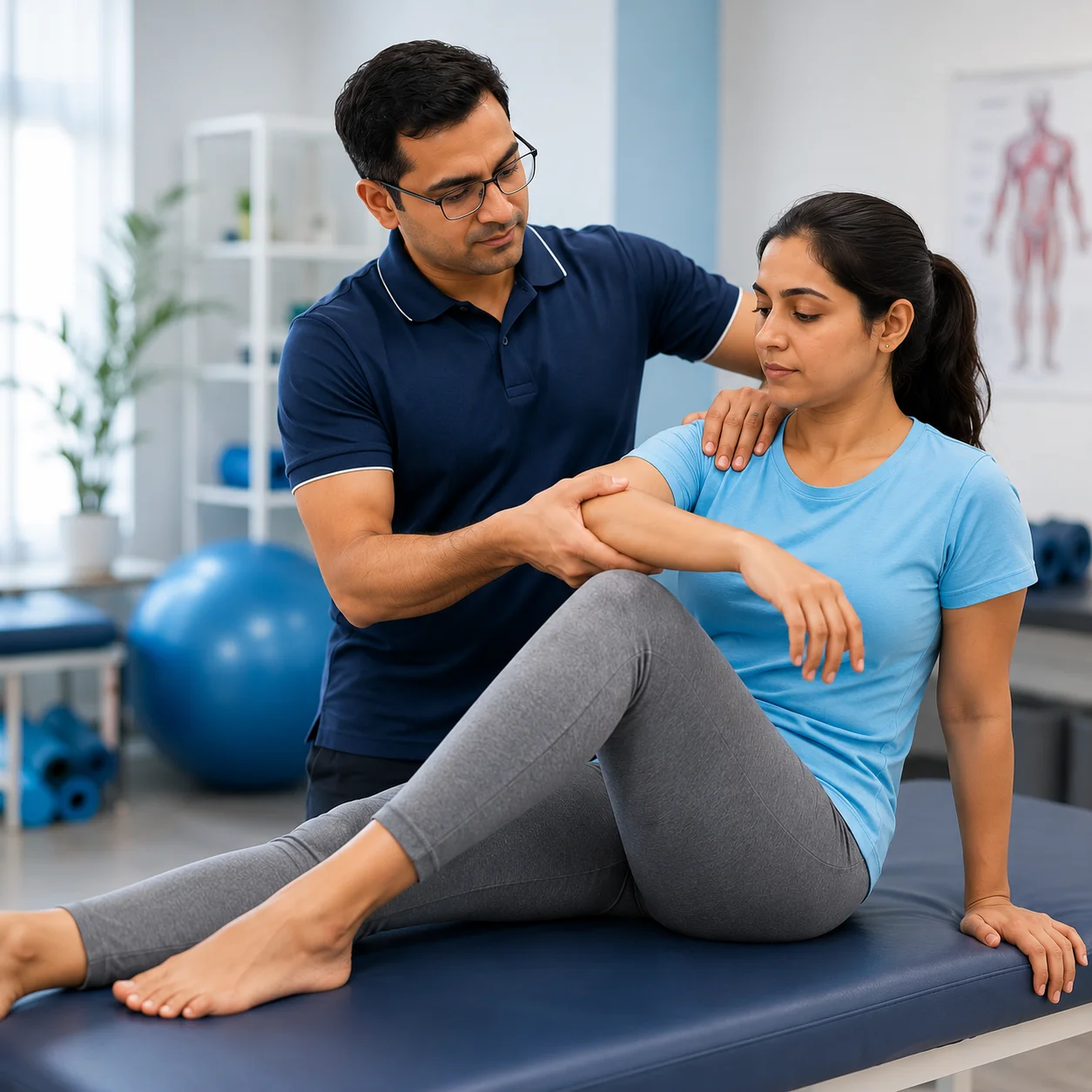 Physiotherapy session