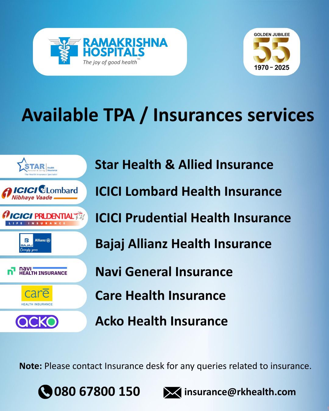 Ramakrishna Hospitals 55th Anniversary Health Week Promo
