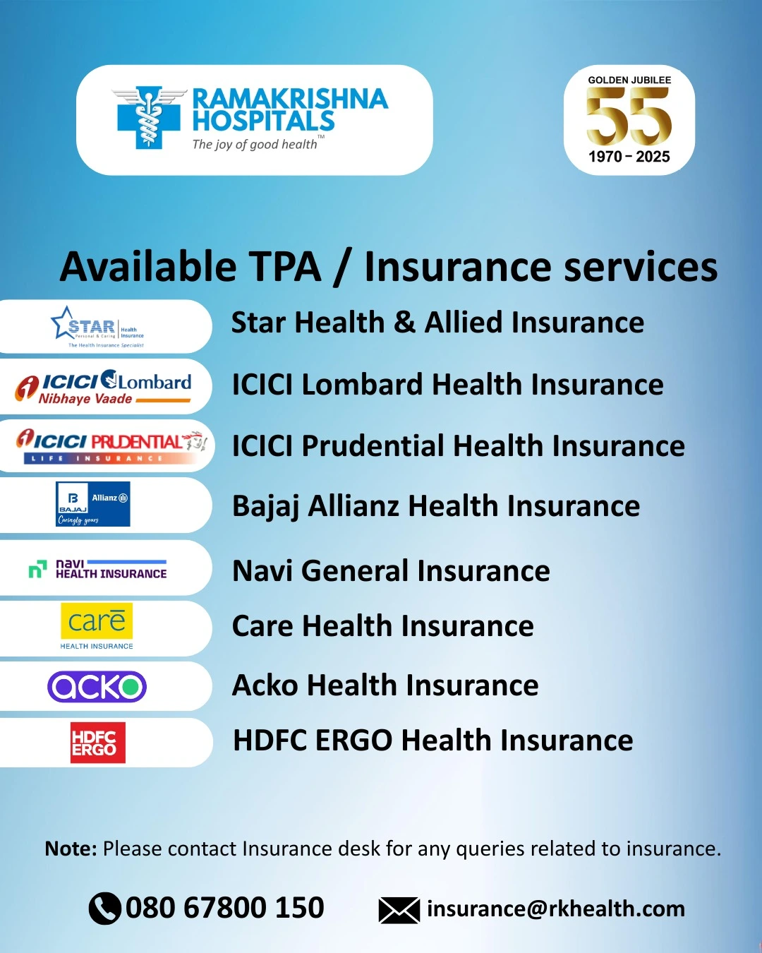 Ramakrishna Hospitals 55th Anniversary Health Week Promo